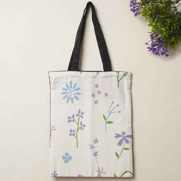 Floral Printed Tote Bag - Uncommongifts.in